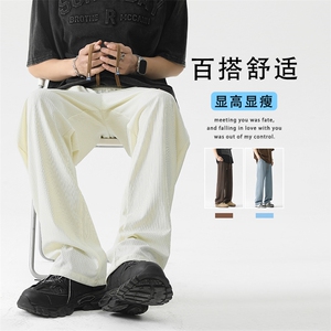 牛仔裤男美式高街潮牌宽松阔腿长裤春季百搭直筒复古 1109 特批37图片