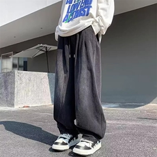 美式高街复古水洗做旧牛仔宽松阔腿情侣长裤KZ45K2232--TP45，男装休闲裤，电商A247C