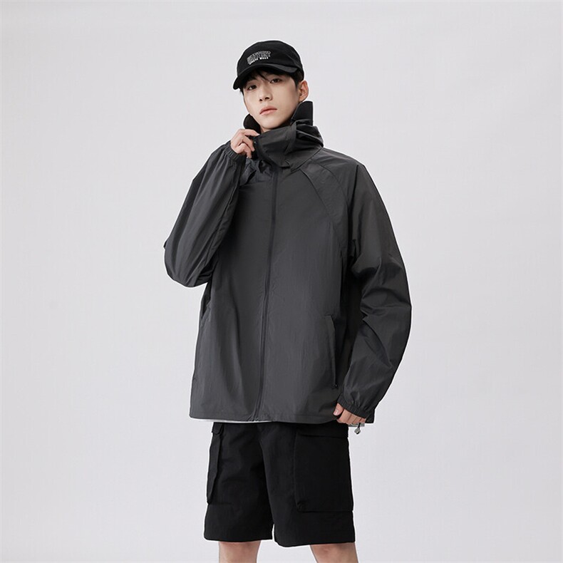 夏季新款高品质连帽情侣款皮肤衣防紫外线薄款透气夹克衫2502-P45图片