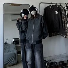 美拉德美式复古cleanfit外套男款春秋季猎装皮夹克短款垫肩机车服，男装夹克，星座1210-1