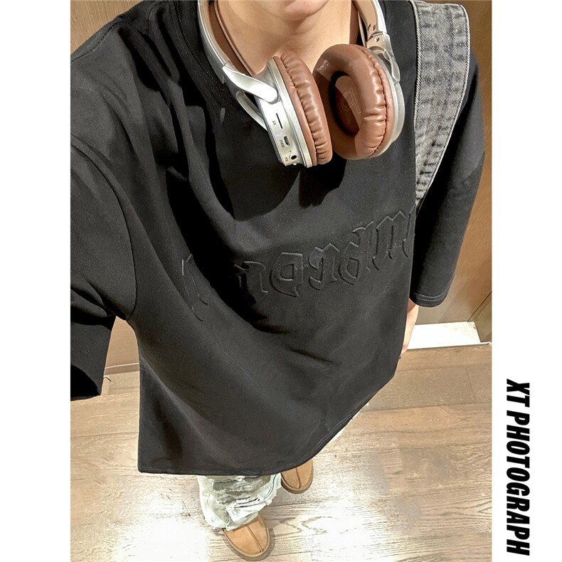 1中性钢印字母设计潮大码M-5XL短袖T恤男DT77775P25块特价控48,男装T恤,星座226-2