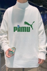 M18227-P45加绒款-P65半高领毛衣男士大码针织衫男毛线衣男，男装针织衫/毛衣，电商A040