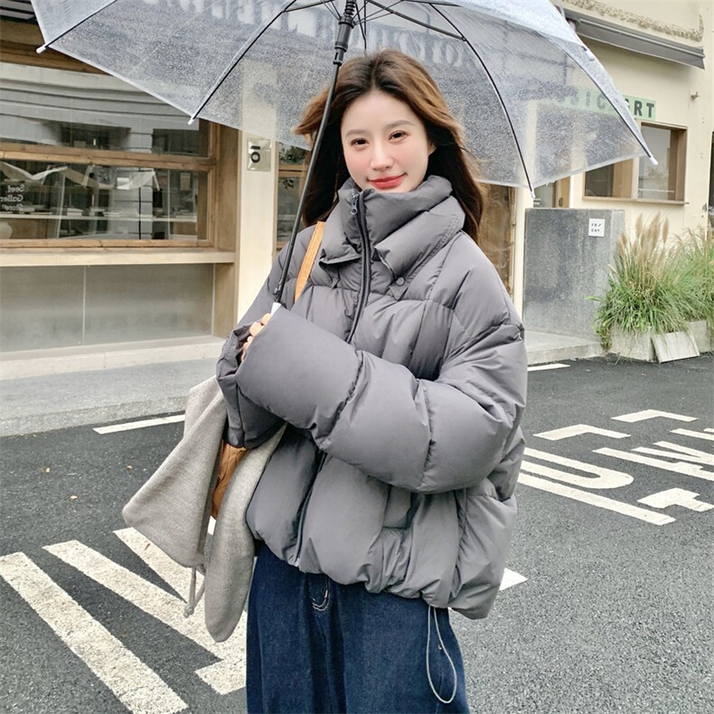 针织披肩灰色90绒羽绒服女2025冬季新款设计感显瘦气质巨好看外套,女装羽绒服,艾米莉亚