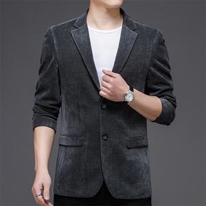 男士秋季新款西装外套中年爸爸商务正装西服2023春秋宽松上衣图片