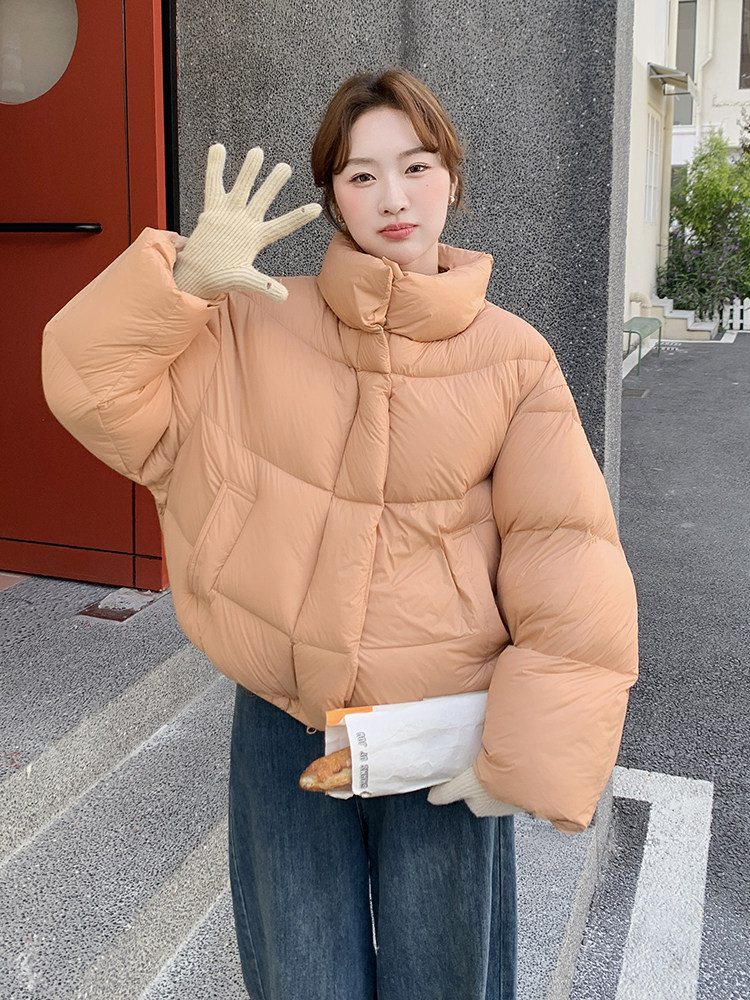 【新款现货】2025年韩系泡芙短款羽绒服充绒量90%,女装羽绒服,浙宝192（原082）