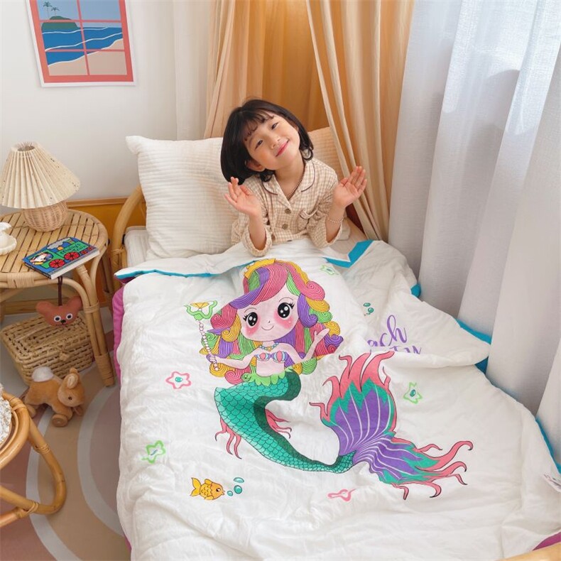 2023新款艾草驱蚊卡通夏被子被芯,女装被套/被芯,一起卖家纺