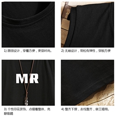 BX25253-P20港风运动汗背心男大码汗衫男无袖T恤男砖墙，男装T恤，电商A040A