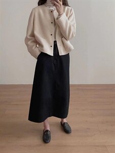 羊毛小香外套,其它,桔子