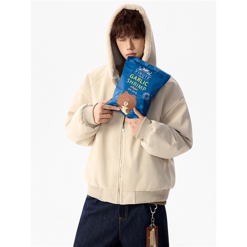 【现货】XZ1218MM84特价P92美式连帽座山雕皮衣外套棉服,男装皮衣,星座1218（原611-3）