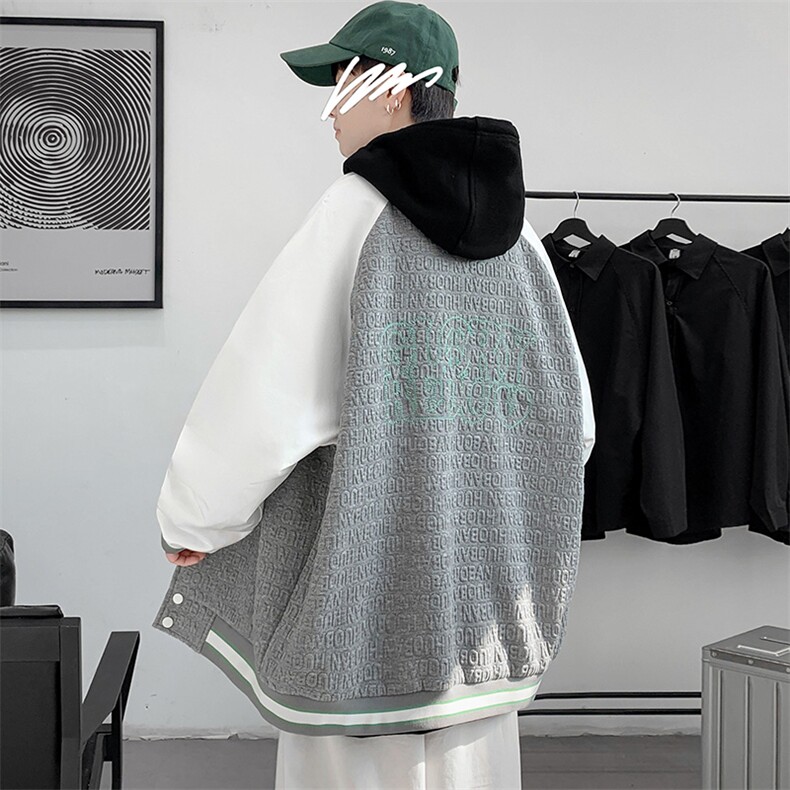 2023秋上新百搭棒球服男女中性风韩版运动刺绣夹克外套 8013-P95图片