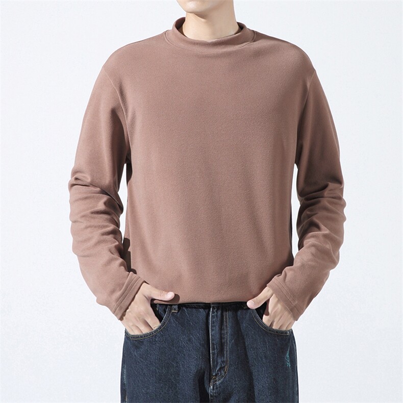 备货5万库存大码德绒商务打底修身圆领男士卫衣保暖内衣MY2201P25，男装针织衫/毛衣，星座301D-4(原星座1004-4）