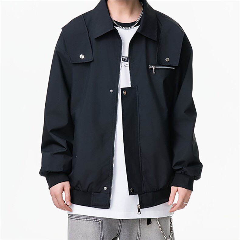 JK759-特P35现货！2026新款美式机能工装痞帅夹克棒球服情侣外套,男装夹克,星座1811B