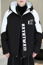 加绒加厚连帽夹克男秋冬时尚潮流加厚棉衣男外套MY1686-P73，男装夹克，星座310B-3