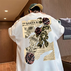 直播360克重磅美式潮牌印花卫衣Y108特P28同步供应华棉品质，男装卫衣，电商A486