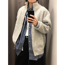 【有货】cleanfit灰色拉链开衫毛衣外套男款针织衫M5653LL-特P55，男装针织衫/毛衣，星座1007（原301D）