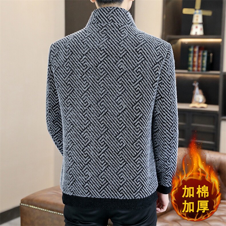 秋冬立领加棉加厚毛呢大衣短款修身韩版潮流夹克外套A68P145,男装夹克,电商B226