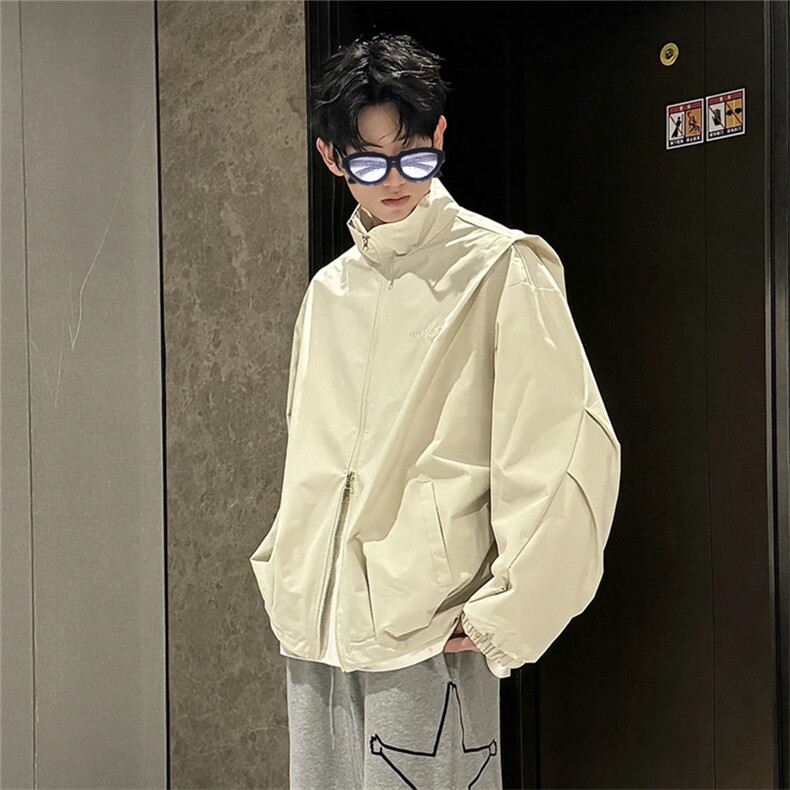 现货网图慎用仅供展示抖音HN立领夹克防水外套冲锋衣J3061-P60,男装夹克,星座1213