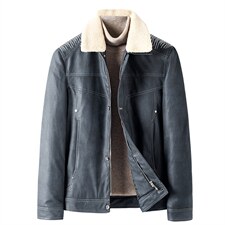 牛仔工装90%白鸭绒羽绒服中青年男士翻休闲时尚羽绒袄HB9608-P205图片