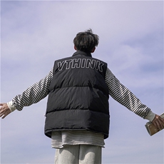cityboy秋冬季宽松大码棉马甲背心外套A0173002P85，男装背心/马甲，电商A017