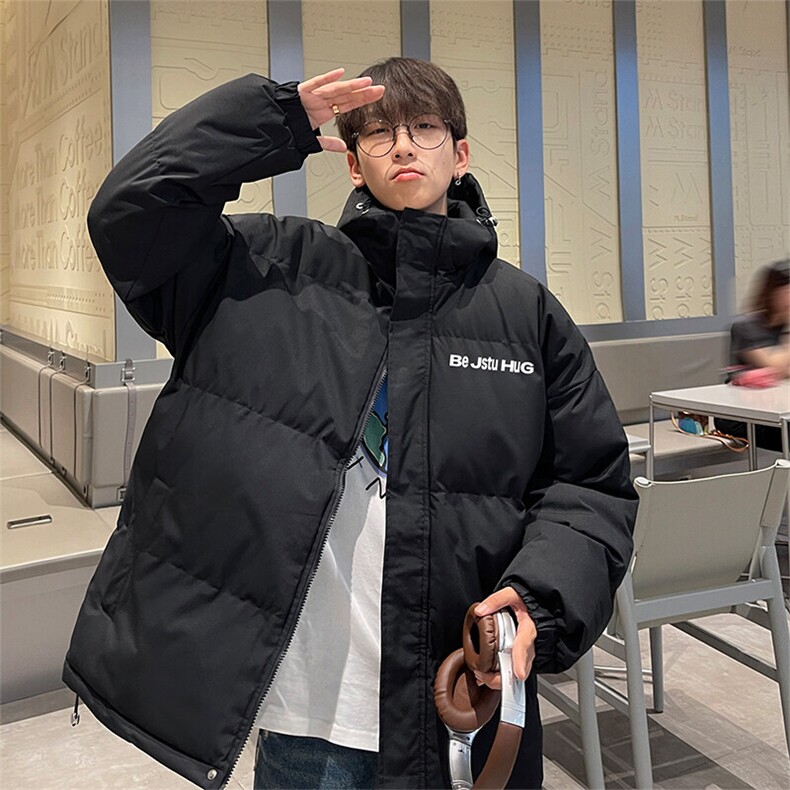 现货抖音得物可供视频三防加厚羽绒连帽棉衣外套面包棉服85537,男装棉衣,电商A486