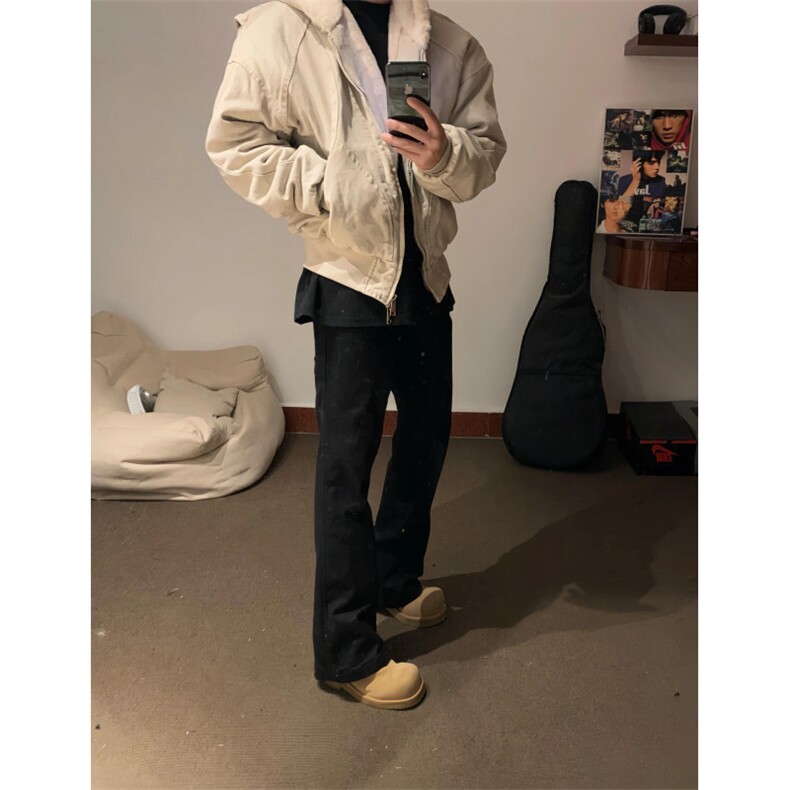 【有货】M66CC-特P112座山雕夹克外套男加绒加厚连帽棉衣,男装夹克,星座1007（原301D）