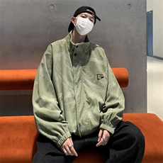 F35-P58灯芯绒外套男2024新款美式复古设计感潮牌宽松休闲夹克，男装夹克，星座512-6