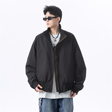 港风日系座山蟒夹克立领短款设计感外套XZ213-JK8000-P75控128，男装夹克，星座213