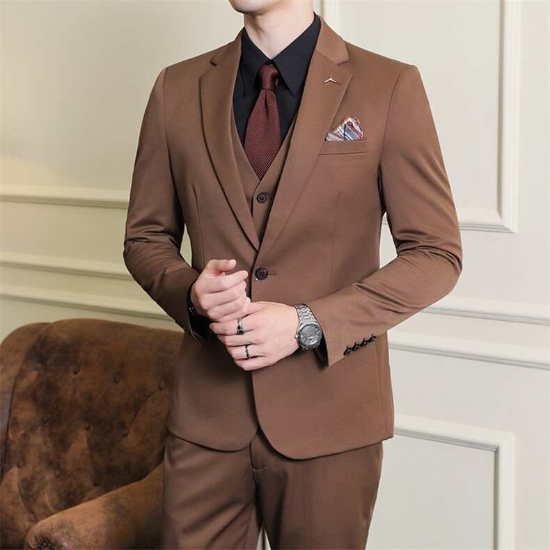 2026秋季新西装套装修身休闲商务三件套西服男士礼服KTZ801-P285,男装西服套装,星座1105-3