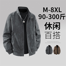 3D大码男士休闲夹克外套8502-P80控138大码元，男装皮衣，星座209