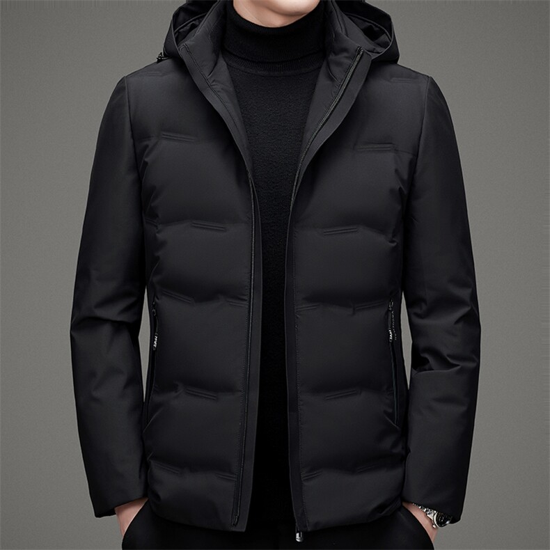 2023冬季休闲男士羽绒服上班领导保暖90%白鸭绒外套ZL8818-P275图片