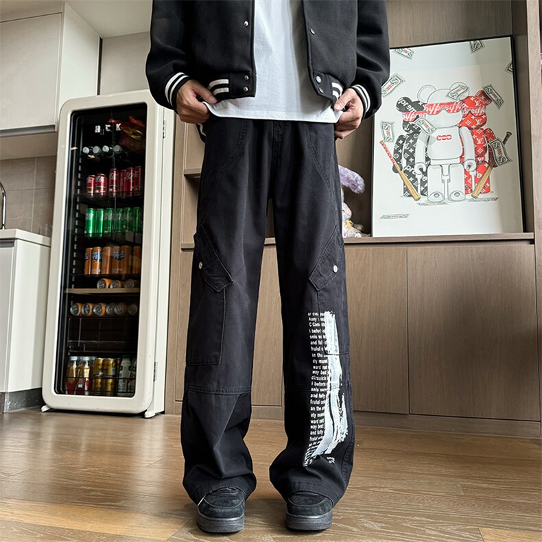 水洗牛仔裤弯刀裤B342-W6000-P60-控88,男装牛仔裤,电商B342