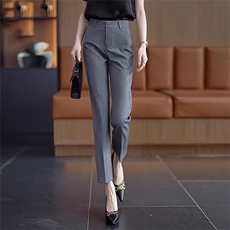 九分西装裤2026春夏新款高腰通勤休闲工作职业直筒烟管西裤，女装休闲裤，云美莎专业女裤-全店现货