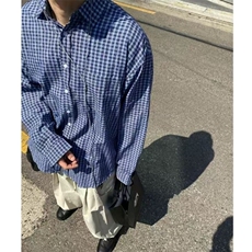 cityboy男士长袖衬衫小格子潮流翻领衬衣春休闲外套男914P45，男装衬衫，星座710
