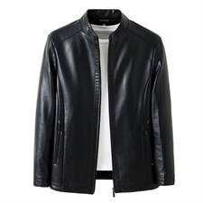 BH3101钱塘2020-2中年男士冬季厚款加棉休闲时尚皮衣夹克P160，男装皮衣，钱塘207-2