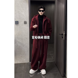 抖音加绒加厚满天星连帽卫衣阔腿裤套装上衣P123裤子P88 网图图片