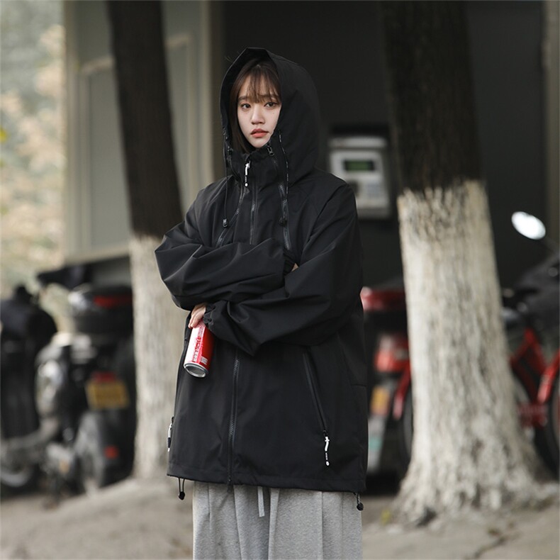 Cityboy情侣时尚连帽冲锋衣外套夹克团体班服,男装夹克,星座301D-5(原星座1415）