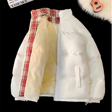 格子棉衣升级加绒款棉服男女装棉衣面包服棉袄外套1664-P55，男装棉衣，星座207