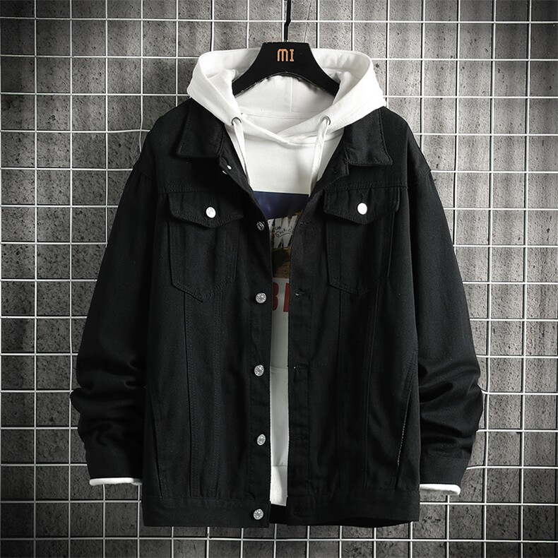 牛仔夹克男大码牛仔外套男茄克NJ77275-P60,男装工装外套,电商A040A