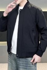 春款棒球领夹克男上衣薄款外套黑色JK8503-P85，男装夹克，星座1012-1