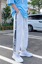 夏季针织九分裤潮流宽松垂感大码排扣裤DS-C407-K21612-P40，男装休闲裤，电商C323-1