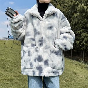 假模风大码男装棉衣加肥加大码胖子保暖棉服外套羊羔毛棉服加厚图片