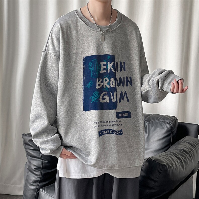 1港风青春流行中性情侣大码休闲运动套头卫衣男WY7431P28控39，男装卫衣，星座226-2