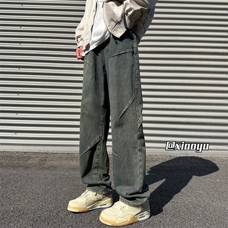 XZ616春季新款复古设计感牛仔裤休闲长裤TY969P65控78,男装牛仔裤,星座512A（原616）