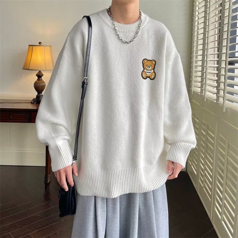 男士冬季宽松休闲圆领打底衫潮流百搭运动毛衣MY0876-P42,男装针织衫/毛衣,星座308B-1