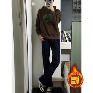 B221 美式ins高街加绒加厚牛仔裤 LK23040-P60 控78 加绒P70 控98图片