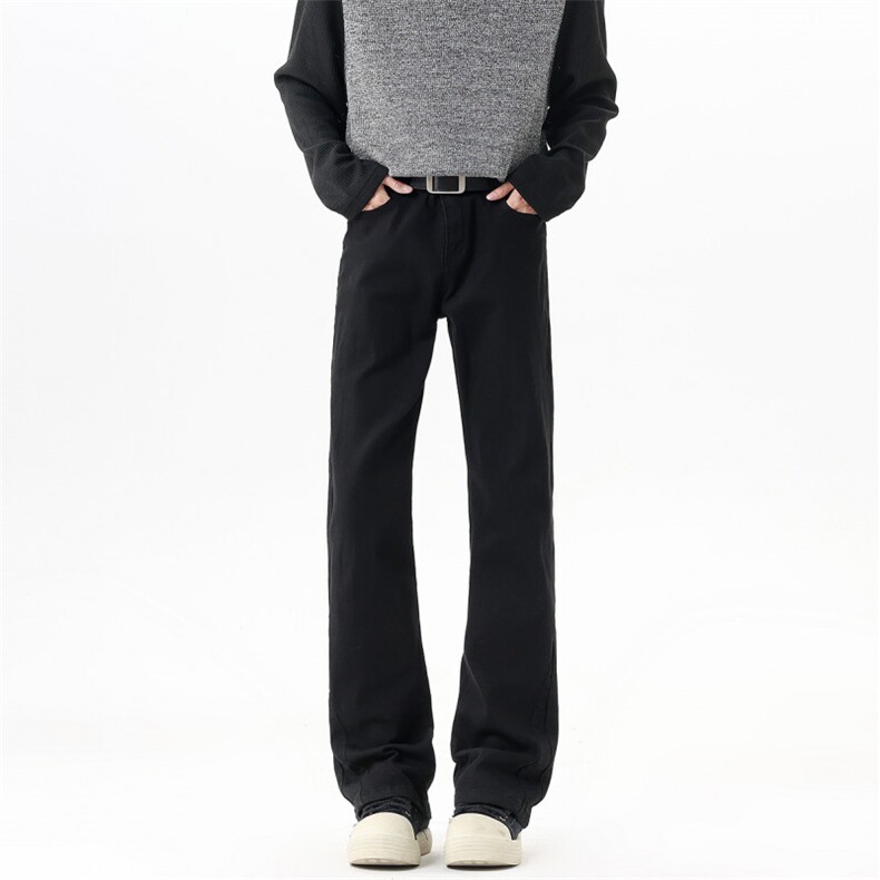 【现货】春装BKJ957-P45控886色小直筒微喇牛仔裤弹力牛仔裤，男装牛仔裤，电商B335