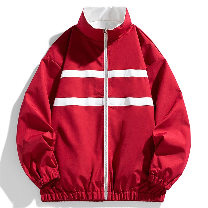 两面穿时尚连帽冲锋衣外套夹克学生棒球服团体班服,男装夹克,星座301D-5(原星座1415）