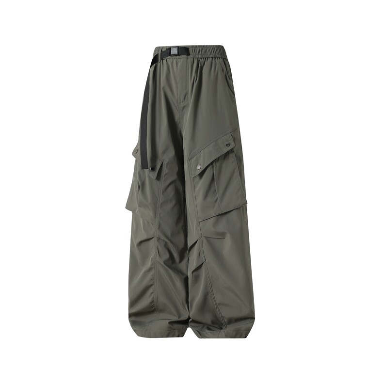 冲锋裤男春秋季机能工装裤港风宽松直筒休闲裤男休闲裤 GK628-p48图片