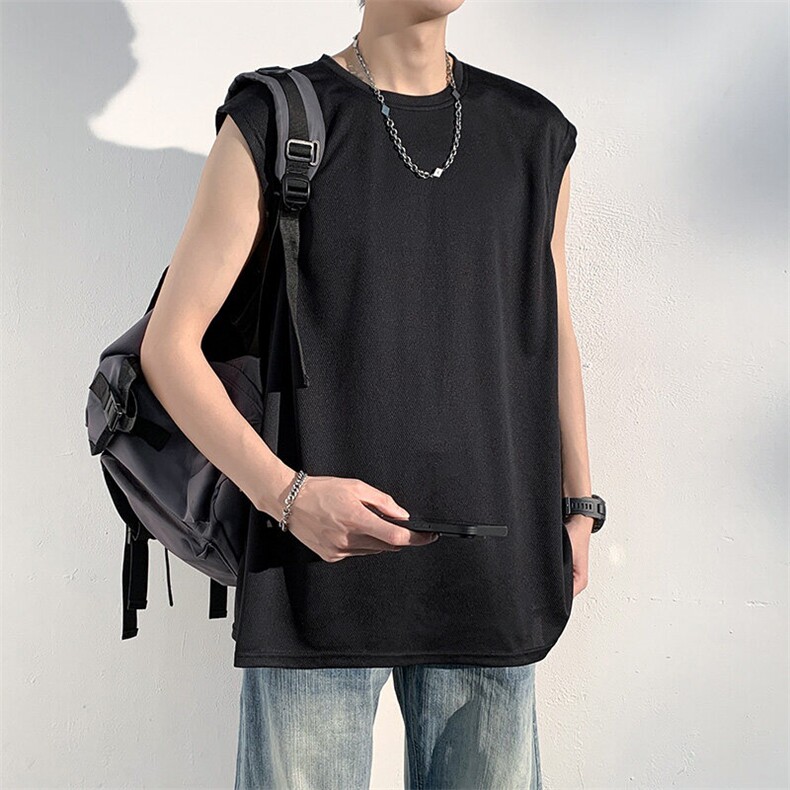 脏脏扎染140克米通网眼布大码坎肩体恤A436-1607特P2235，男装T恤，电商A436