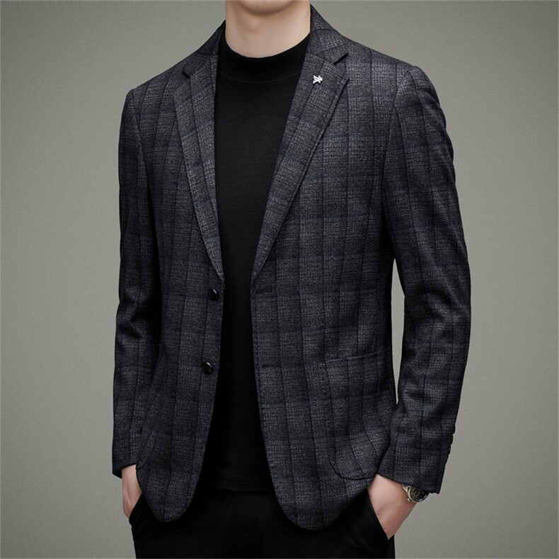 DJ2230钱塘2020-3中年男士时尚休闲简约百搭秋冬季西服货稳P152,男装西服,钱塘207-3